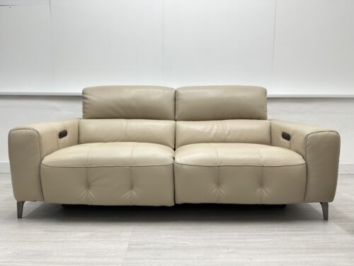 Furniture Village ‘New York’ 3 + 2 Seater in Vanilla Leather