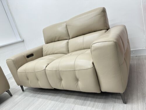 Furniture Village ‘New York’ 3 + 2 Seater in Vanilla Leather