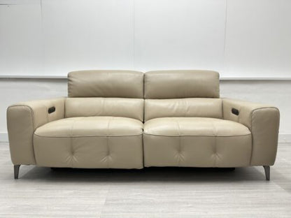 Furniture Village ‘New York’ 3 + 2 Seater in Vanilla Leather