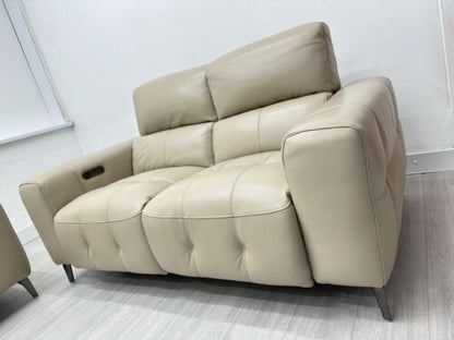 Furniture Village ‘New York’ 3 + 2 Seater in Vanilla Leather